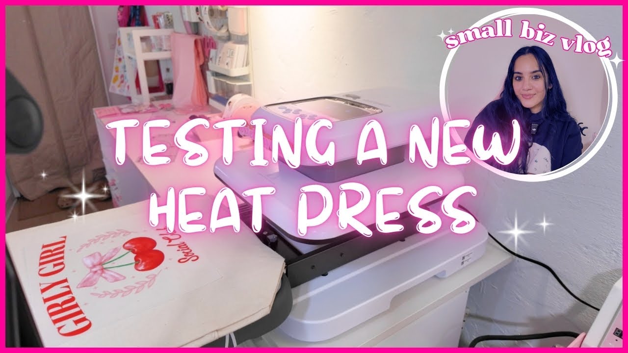 I tried the HTVRONT AUTO HEAT PRESS 2!
