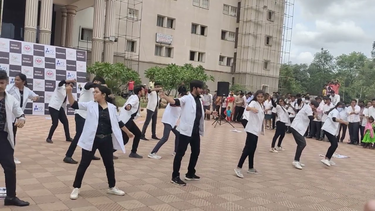 Tribute to doctors by GIMS 2019 batch students... National doctors day...Theme dance