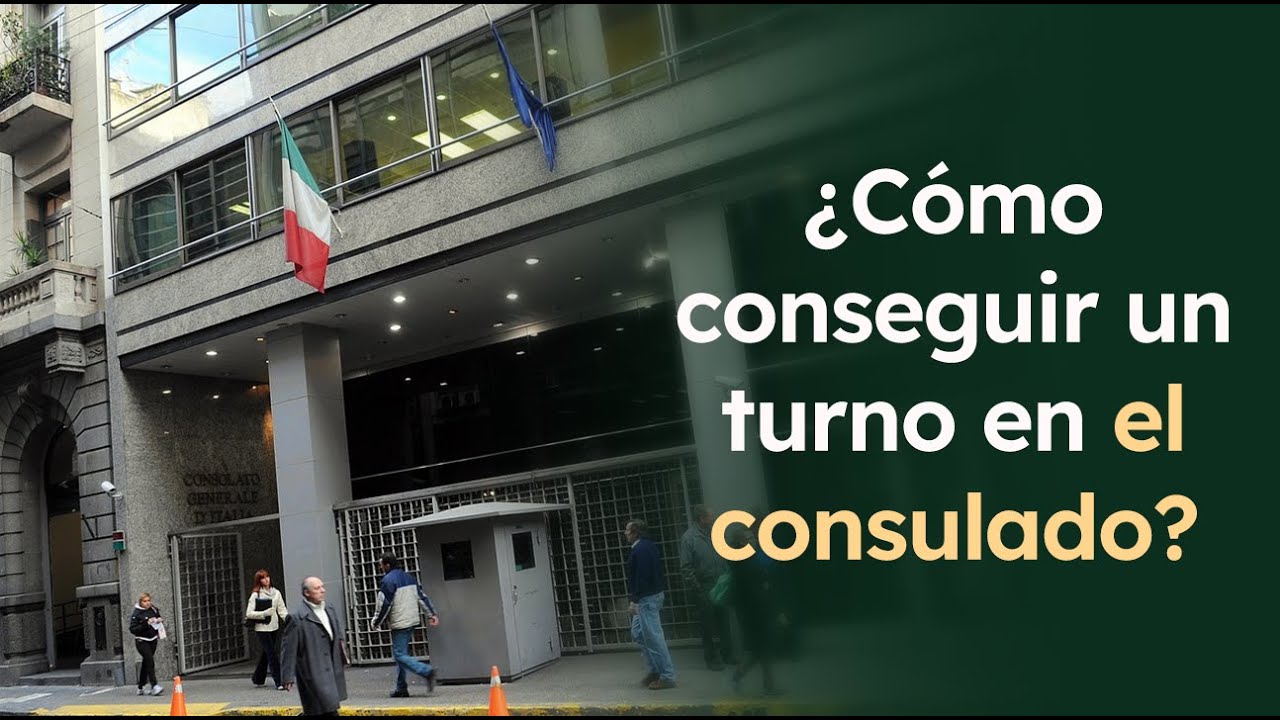 &iquest;C&oacute;mo conseguir un turno en el consulado italiano?