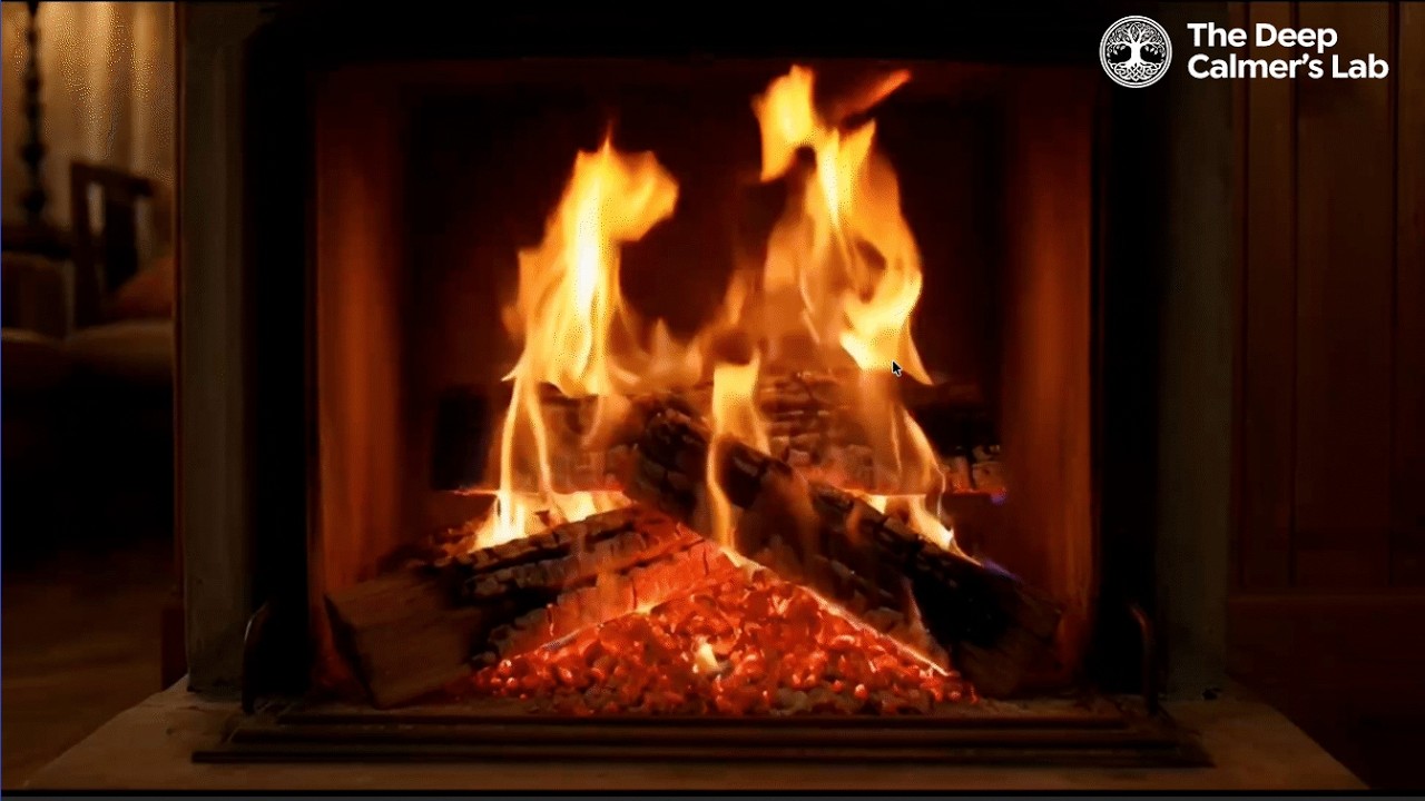 Gentle Piano & Crackling Fire | Beat Insomnia and Stress