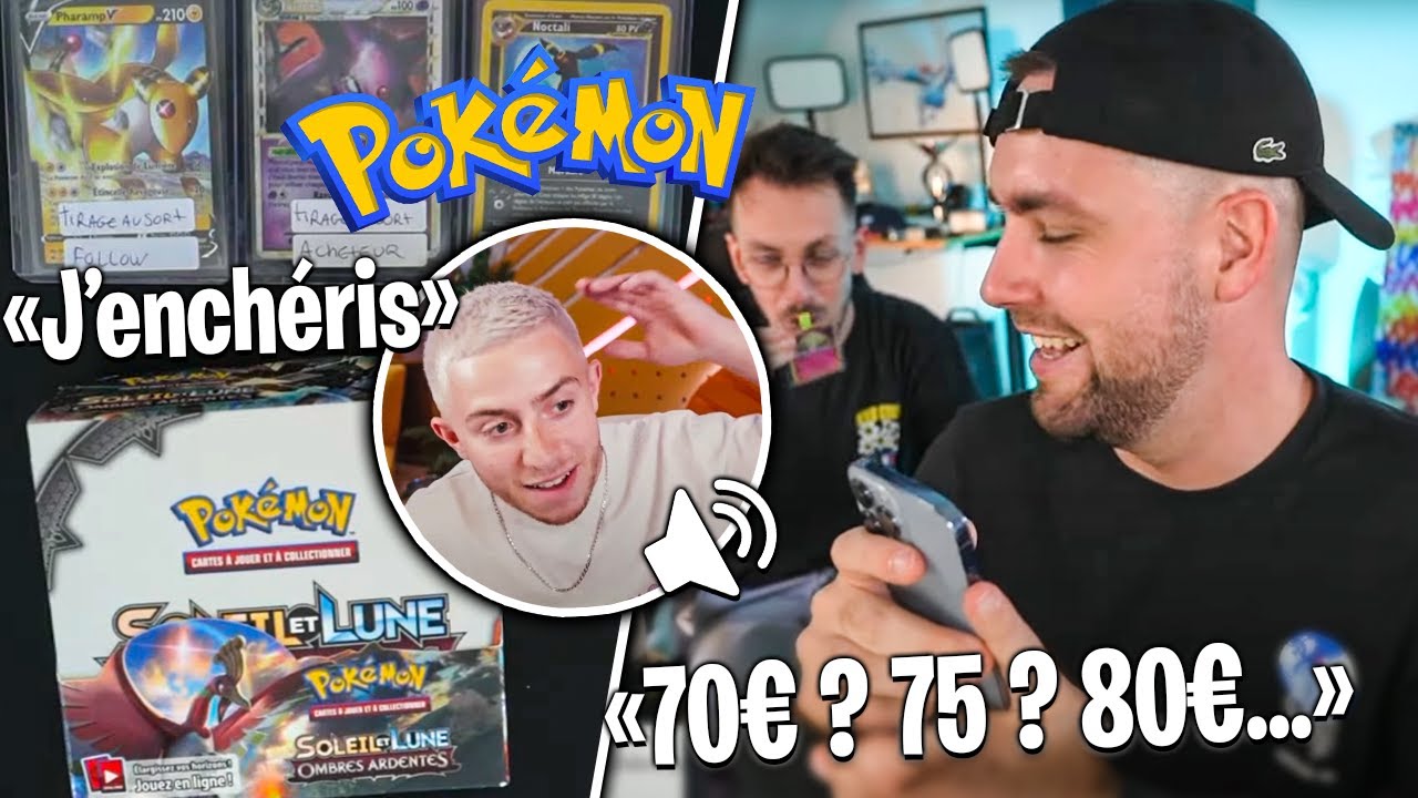 Quand Michou m'achète un booster Pokémon aux enchères... (je l'ouvre devant tout le monde)