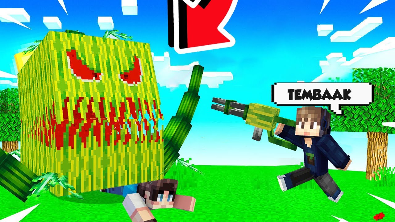 KITA LAWAN BOS PENUNGGU HUTAN PALING KOCAK DI MINECRAFT!!! -SURVIVAL CEBOK #15