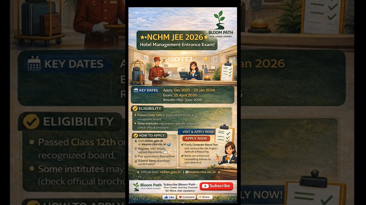 #NCHMJEE2026