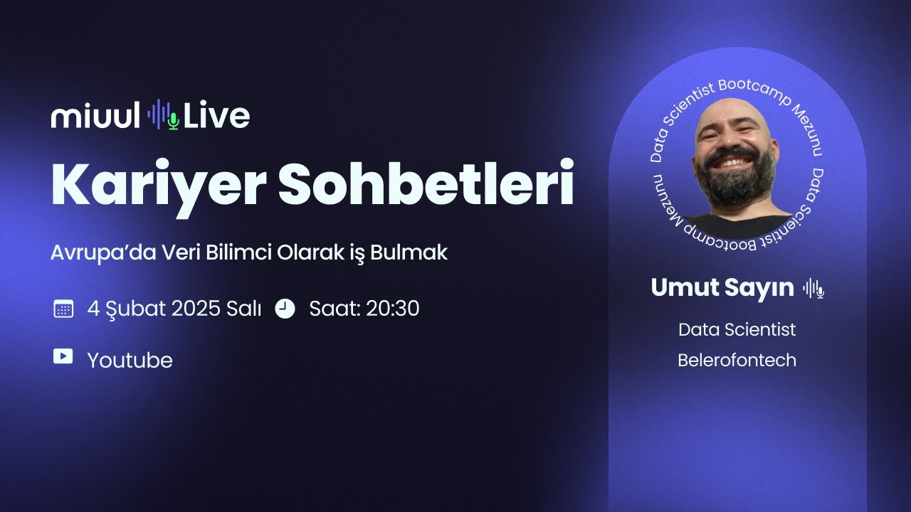 Kariyer Sohbetleri 🎙️ Data Science - Umut Sayın