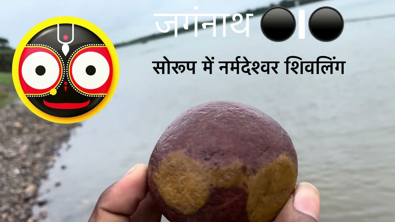 जानिए कैसे नर्मदेश्व शिवलिंग में भगवान जगरनाथ जी का सोरूप दिख रहा हैं 