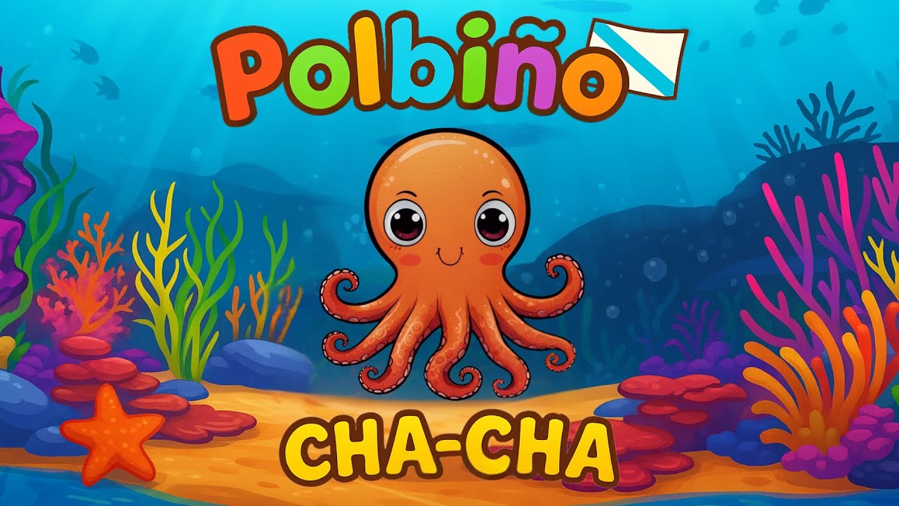 Polbiño Cha-Cha – Canción infantil en galego 🐙🎶  - Anaid DM