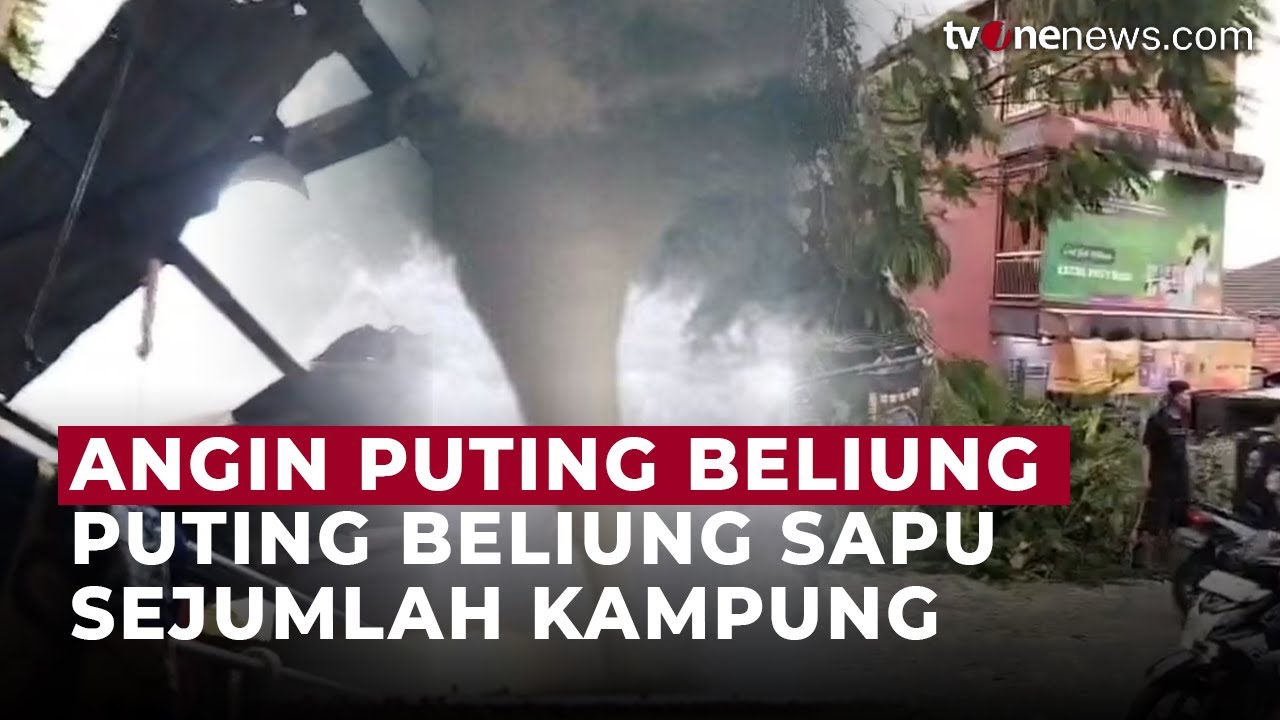 Ngeri! Angin Puting Beliung Terjang Tangerang, 18 Rumah Warga Porak-poranda | OneNews Update