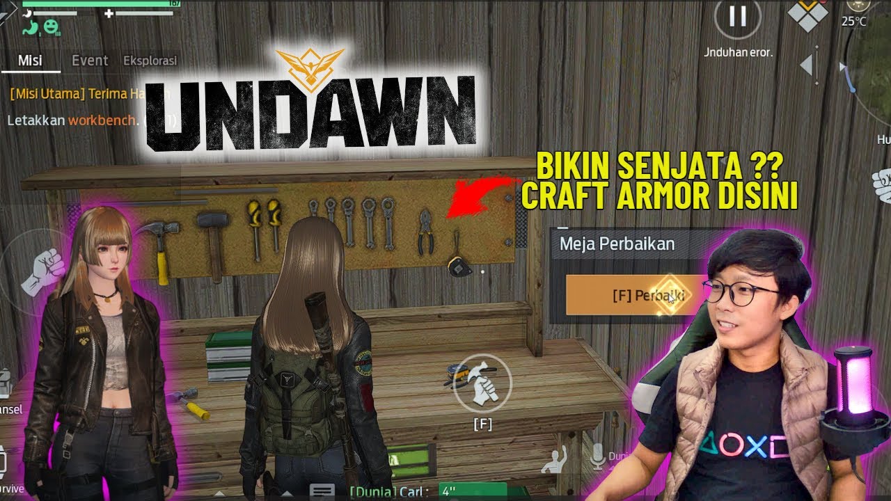 Lanjut level up Undawn dan Craft armor dapat stats tambahan