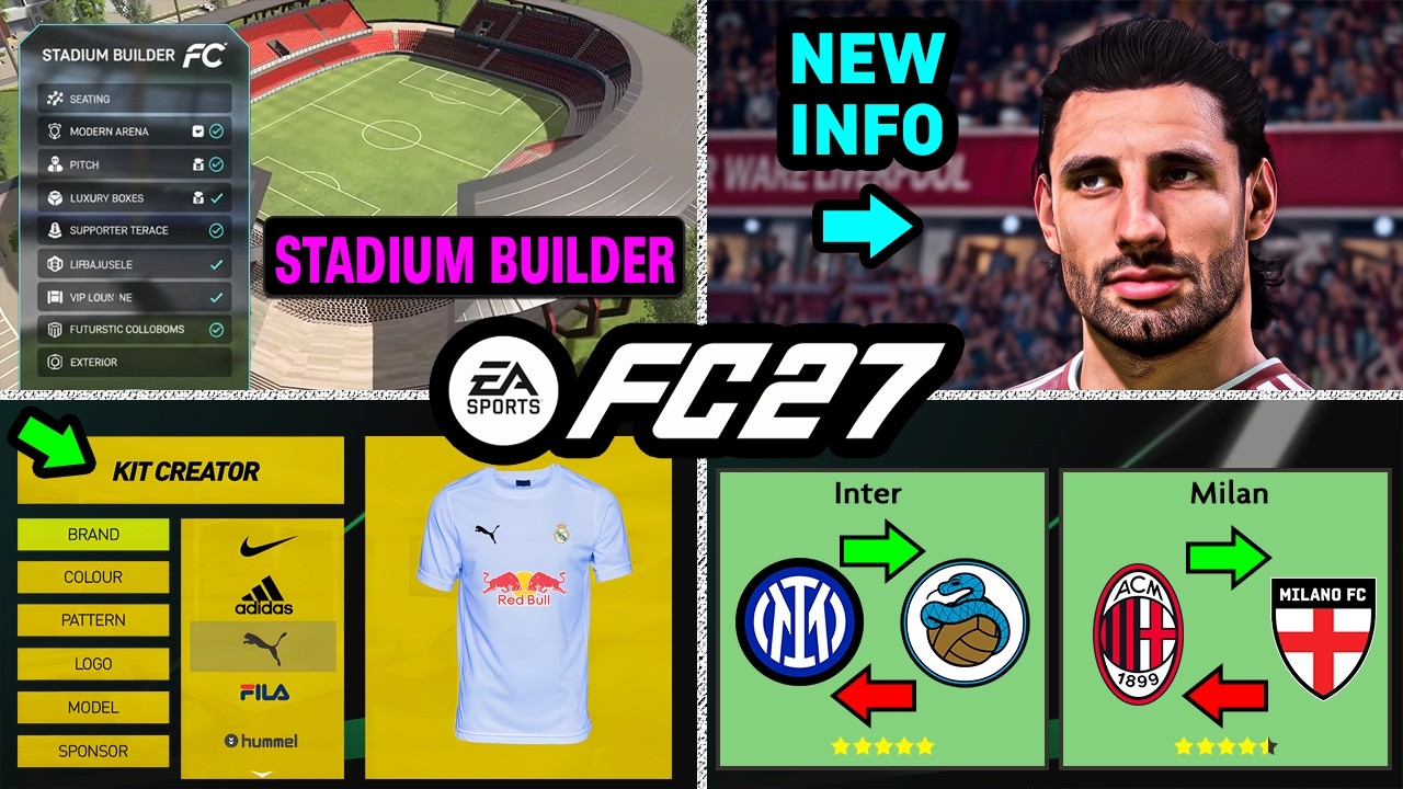 EA FC 27 NEWS | NEW *BIG* Career Mode Features, Real Faces & Licenses ✅