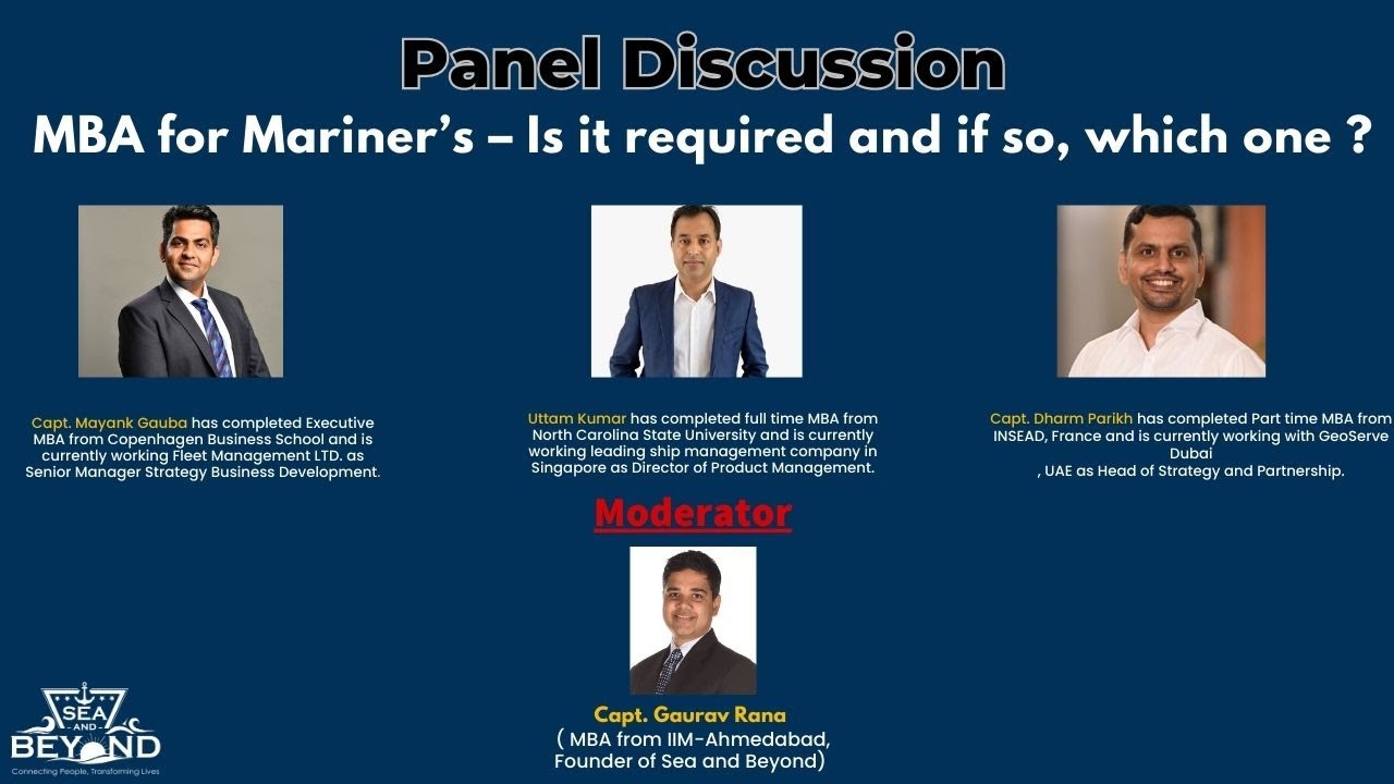 MBA for Mariner&rsquo;s &ndash; Is it required and if so, which one ?