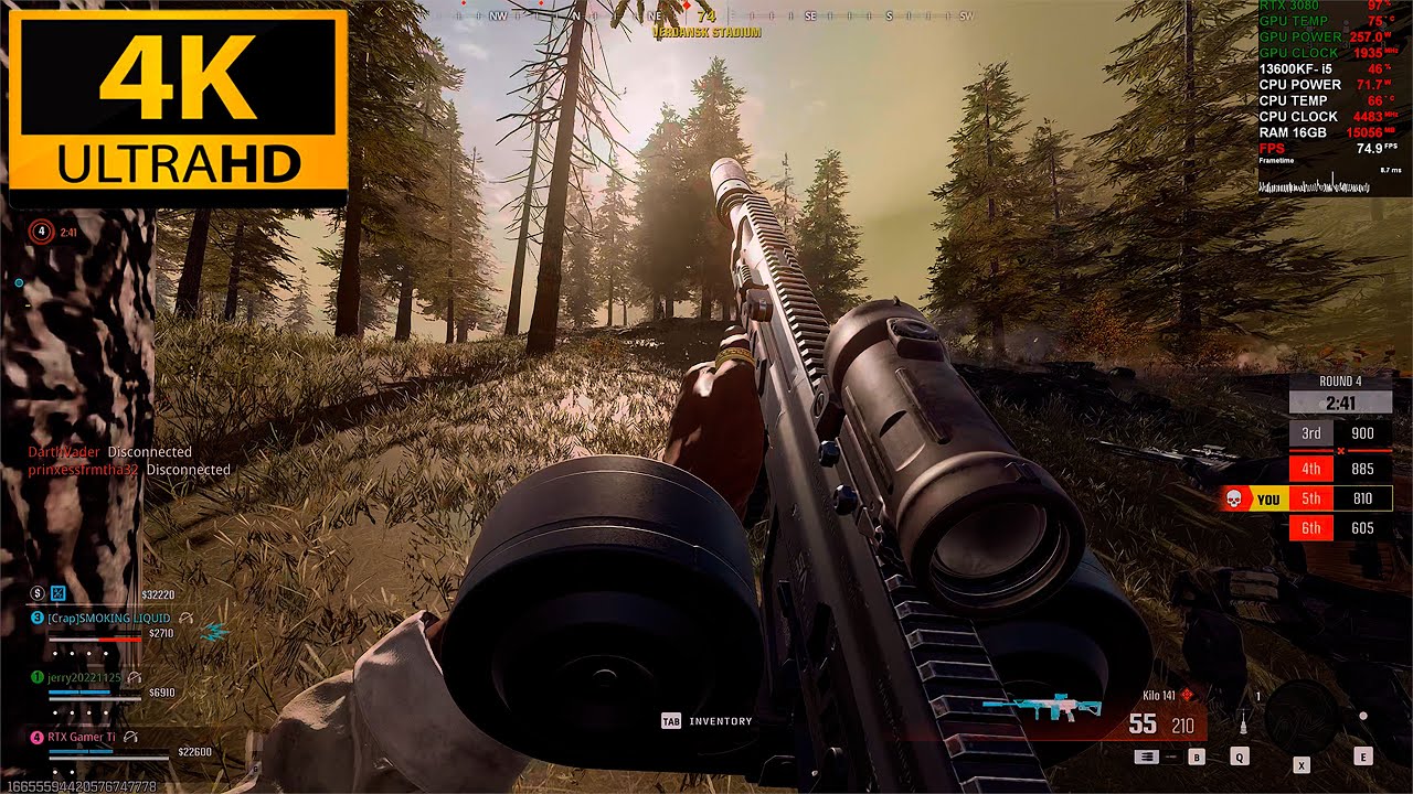 Warzone 3.0: игровой процесс Deadline 4K — RTX 3080 10 ГБ (RTX ВЫКЛ./DLSS ВКЛ.)
