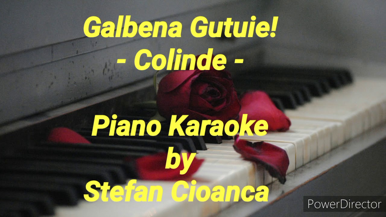 Galbena Gutuie! (Colinde piano karaoke) // Nica Zaharia