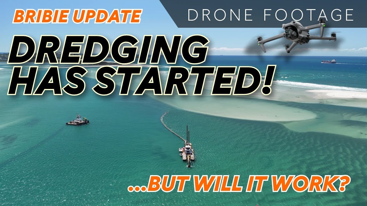 SAND PUMPING HAS STARTED at Bribie Island to restore the Pumicestone Passage... THEY HOPE!
