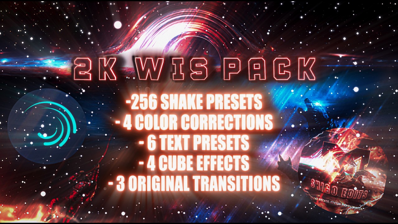 Shigos 2K WIS Pack for Alight Motion | 256 Shakes and etc.