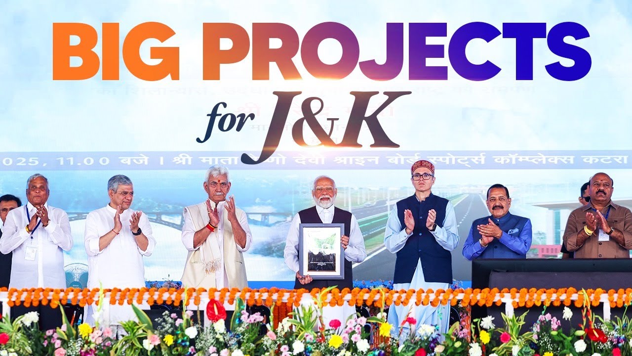 LIVE: PM Modi lays foundation stone, inaugurates development works in Katra, Jammu and Kashmir