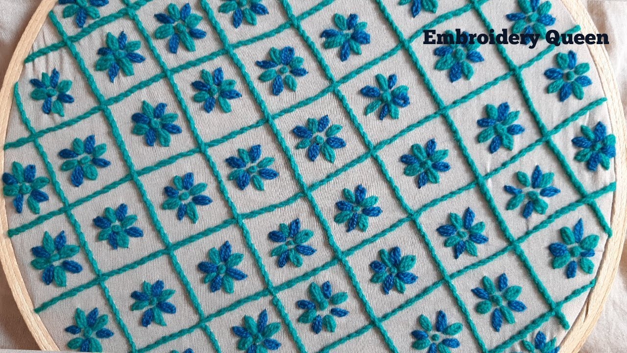 Amazing hand embroidery II All over embroidery design