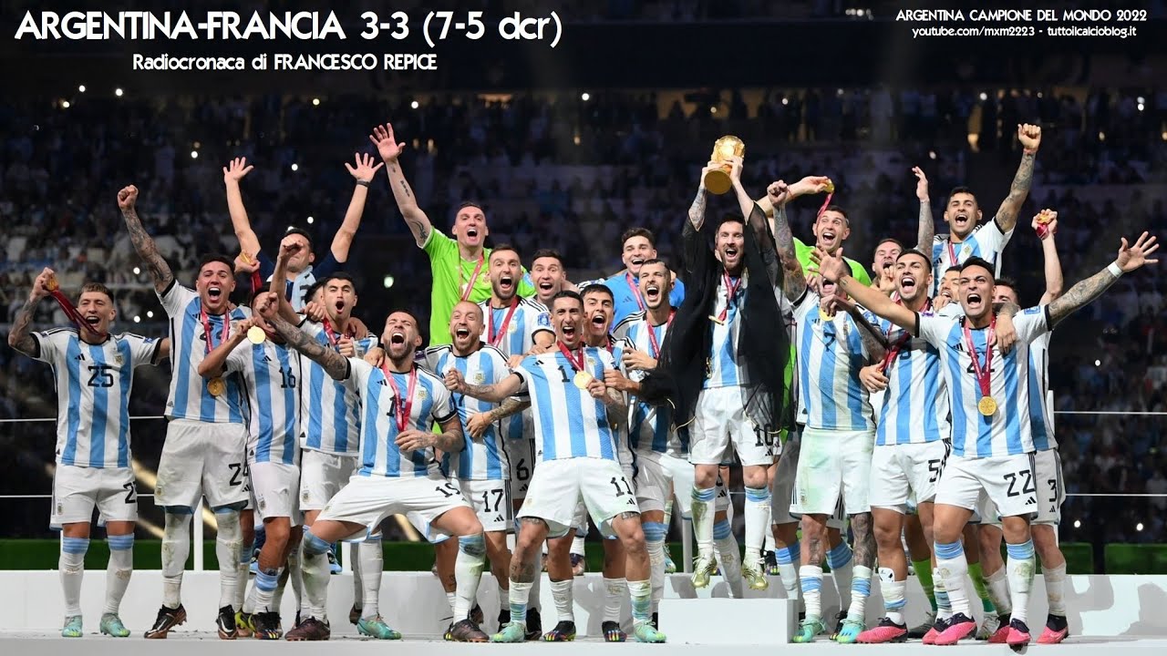 ARGENTINA-FRANCIA 7-5 dcr - Radiocronaca di Francesco Repice (18/12/2022) Finale MONDIALI (RadioRai)