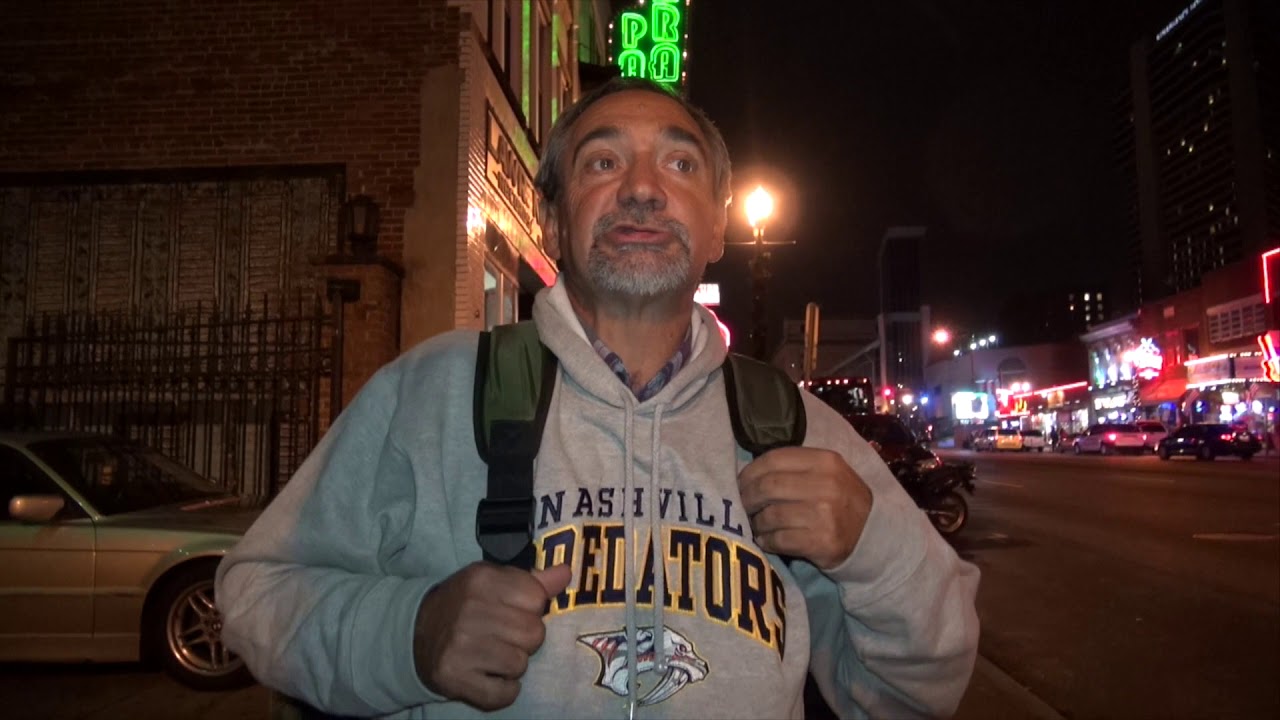 Homeless man saved by a Backpack Bed in Nashville, TN.