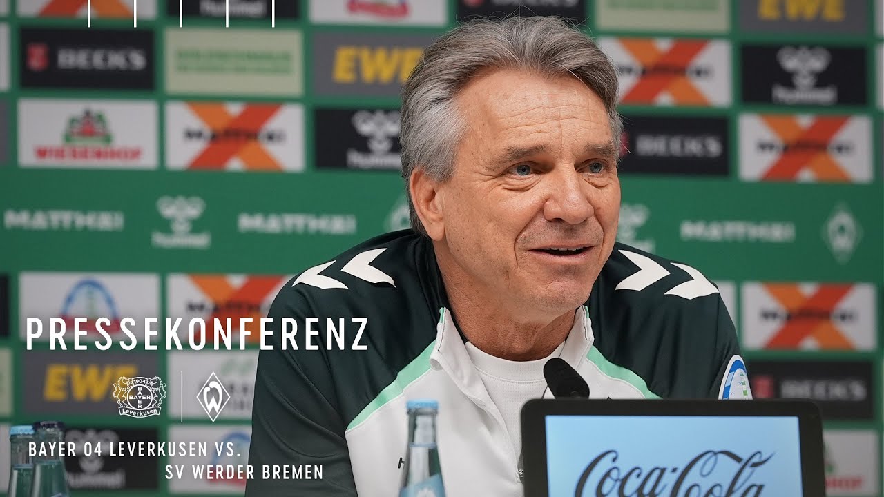 Pressekonferenz mit Horst Steffen vor Leverkusen I Bayer 04 Leverkusen vs. SV Werder Bremen
