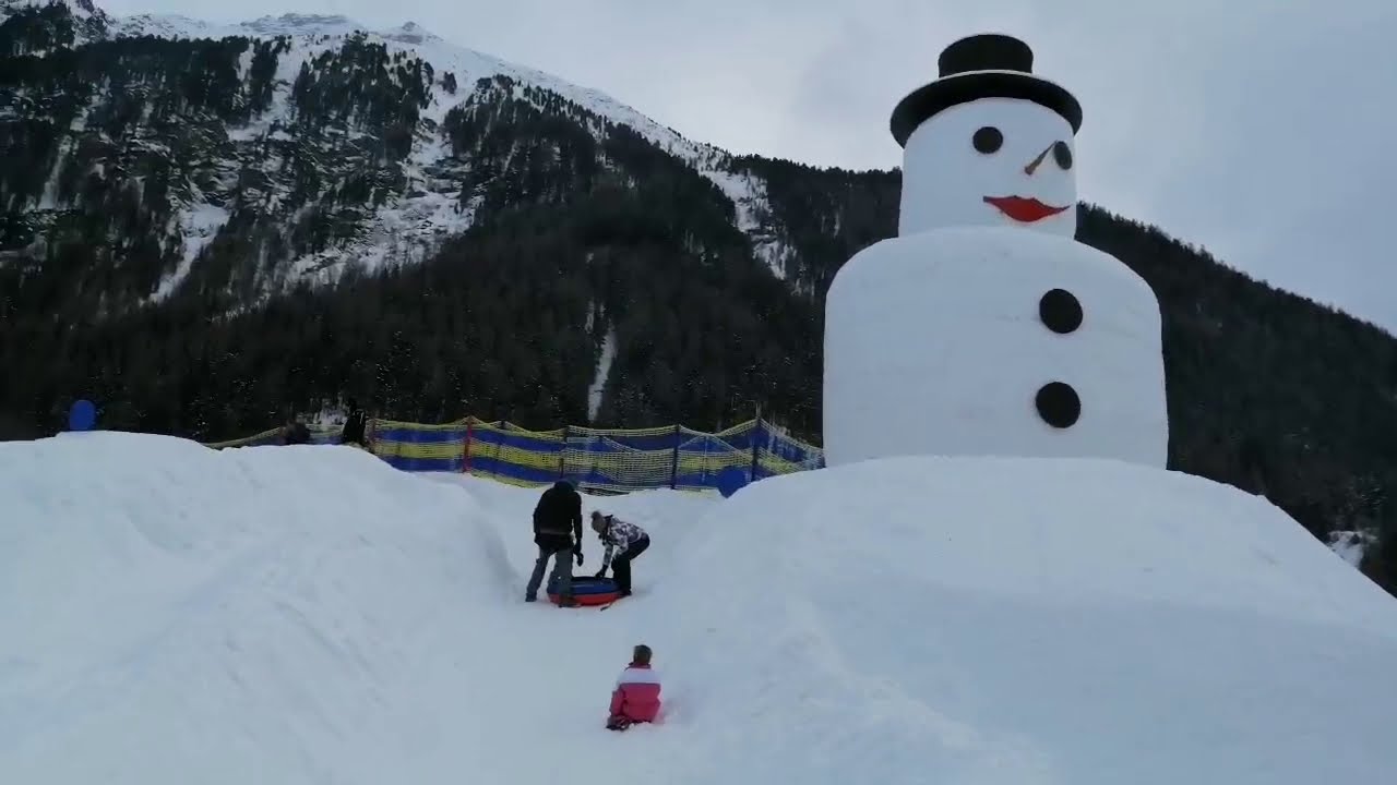 BIG SNOWMAN IN TIROL AUSTRIA,