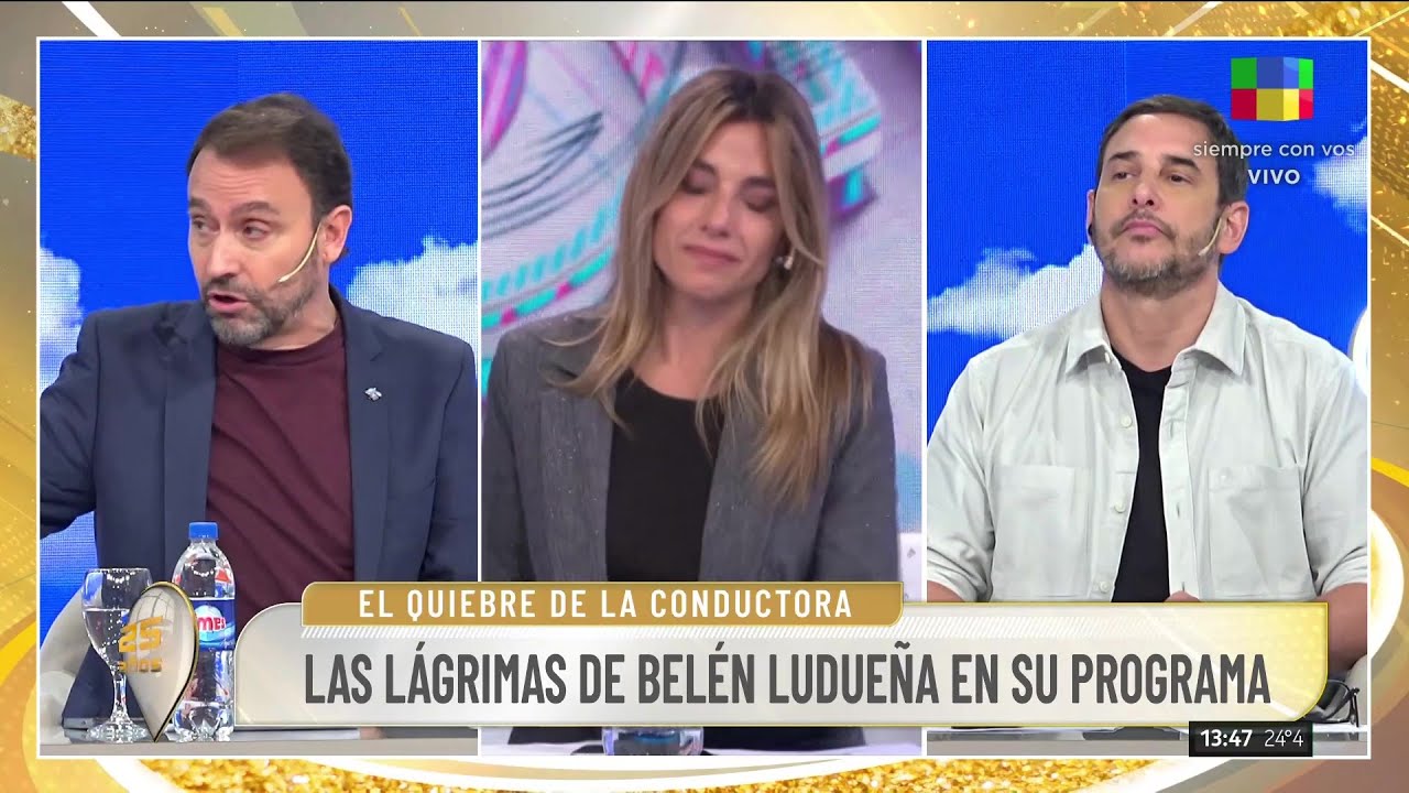 🔴MARÍA BELÉN LUDUEÑA LLORÓ AL AIRE EN SU PROGRAMA