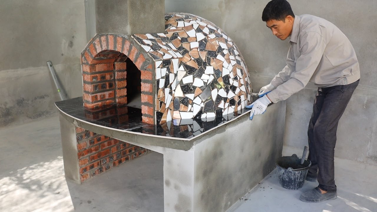 Design & Build Dome Oven With Brick Beautiful and Unique - DIY Pizza Oven Making
