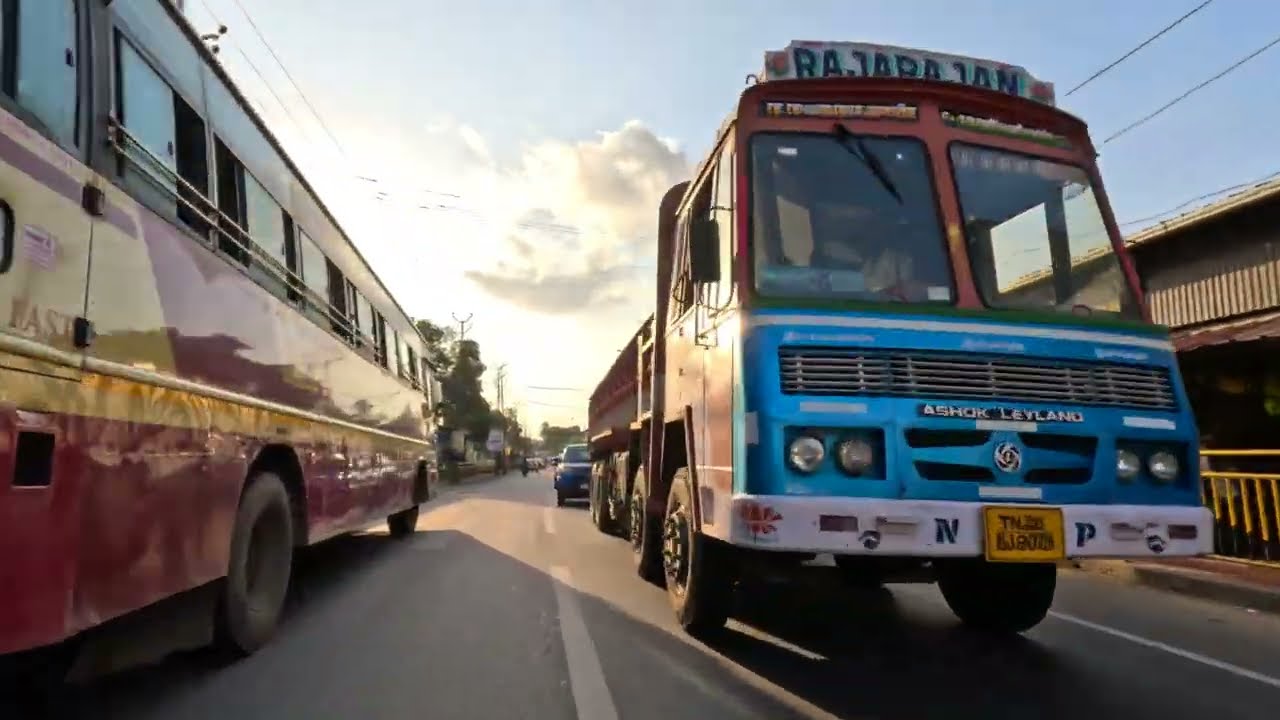 State Highway 8, Kerala, India 🔥 Main Eastern Highway 🔥 Punalur - Pathanapuram Route 🔥 4K 60 FPS