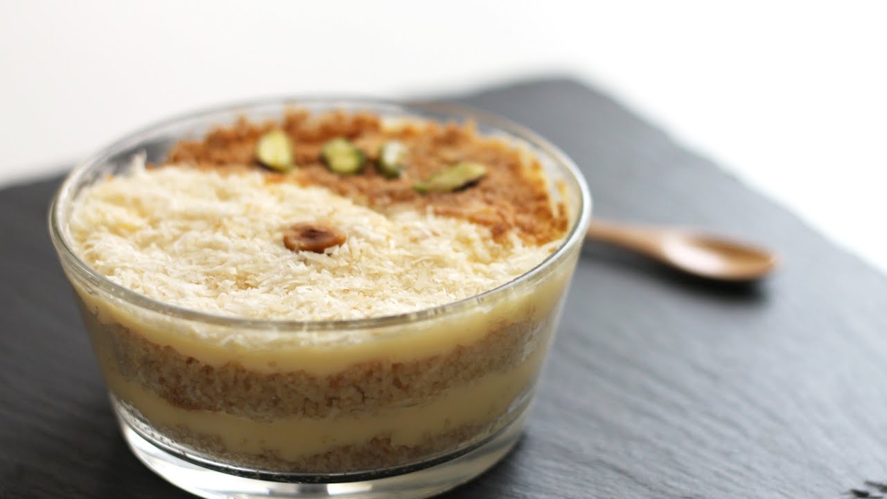 Mesfouf à la crème مسفوف بالكريمة