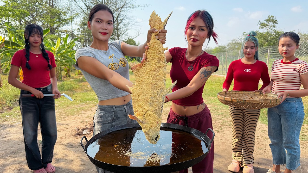 Amazing cooking deep fried fish recipe
