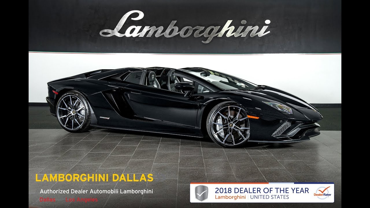 2019 Lamborghini Aventador S Roadster Nero Aldebaran 19L0112
