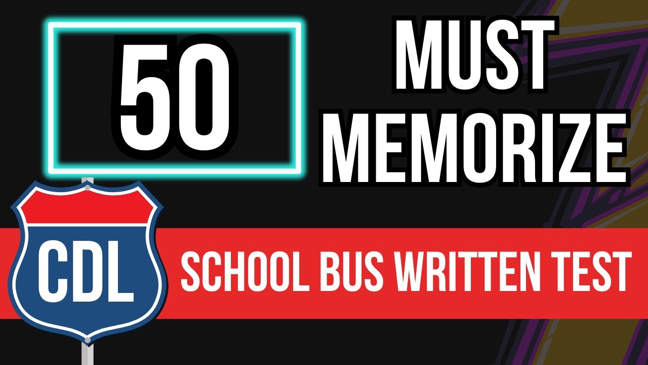 CDL School Bus Written Test 2026 (Study Guide & Practice Exam with Questions & Answers)
