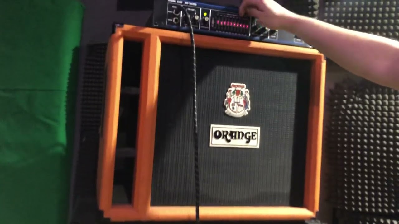Orange obc115 cab with Hartke ha3500