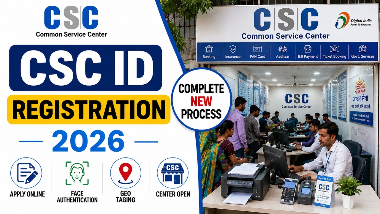 2026 में New CSC ID कैसे लें? | CSC Center Kaise Khole | CSC Registration 2026 | Csc Center Open