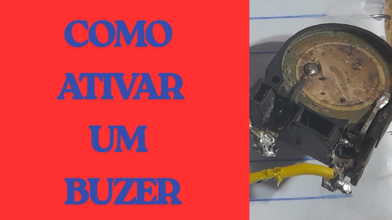 ATIVANDO UM BUZZER  COM POUCOS COMPONENTES