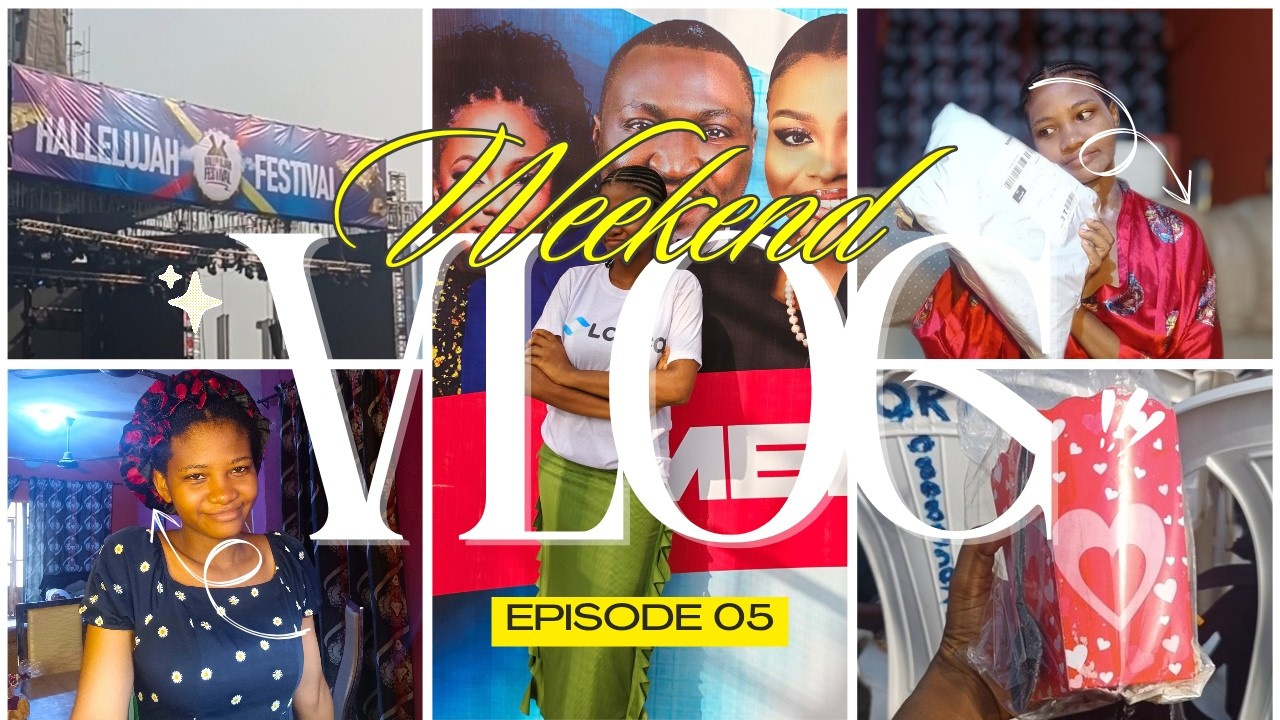 Weekend Vlog Ep 5: Attended  Hallelujah Festival | Made my hair | Breakfast time | Ruined Temu Haul?