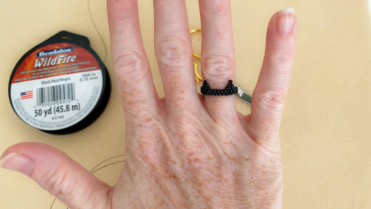 How to Make a Beaded Cat Ears Ring
