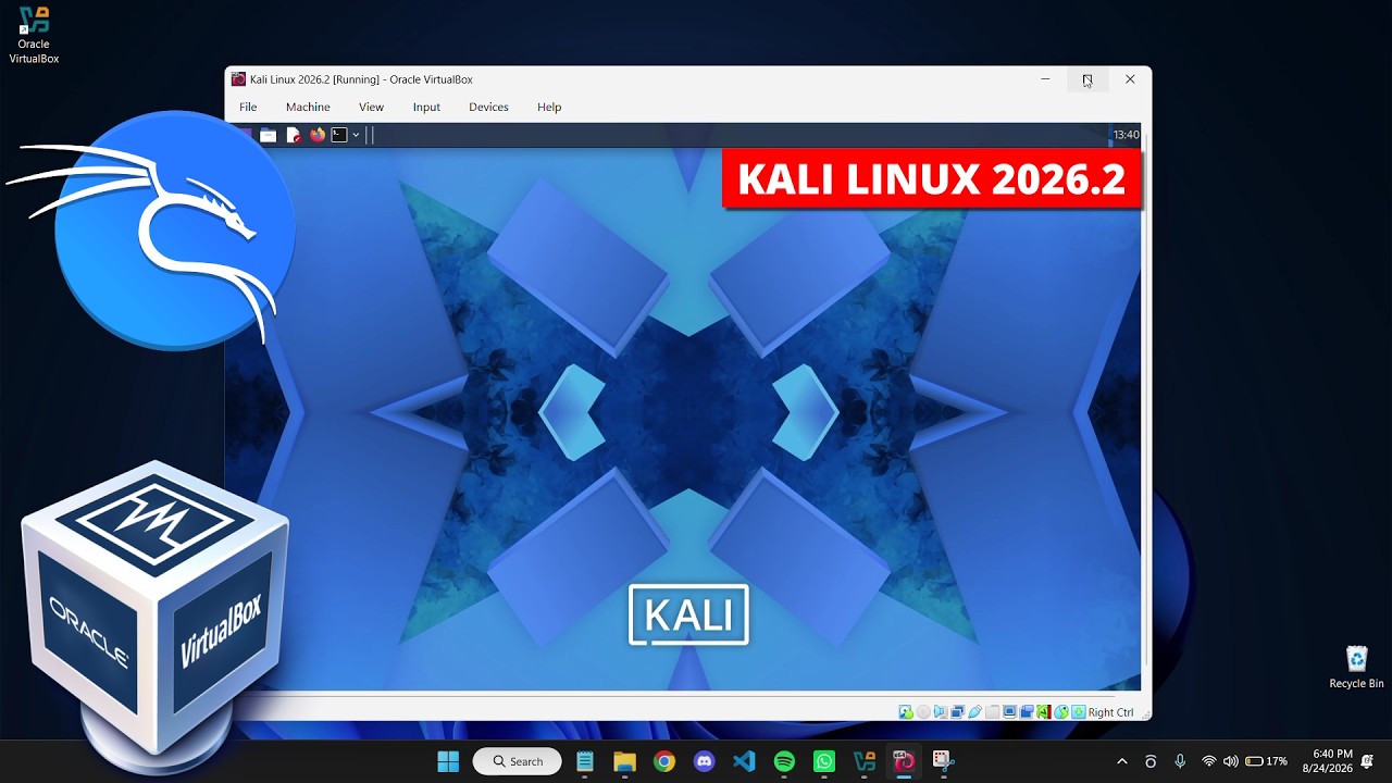 How to Install Kali Linux in VirtualBox (2026.2 Edition)