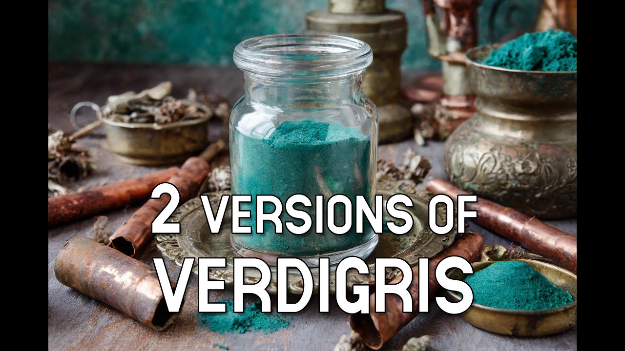 Verdigris, pigment PG20 to handmade watercolor paint