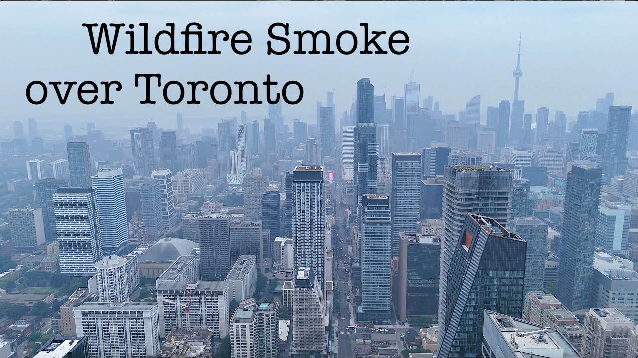 Wildfire Smoke over Toronto - DJI Mini 4 Pro - 4K Cinematic