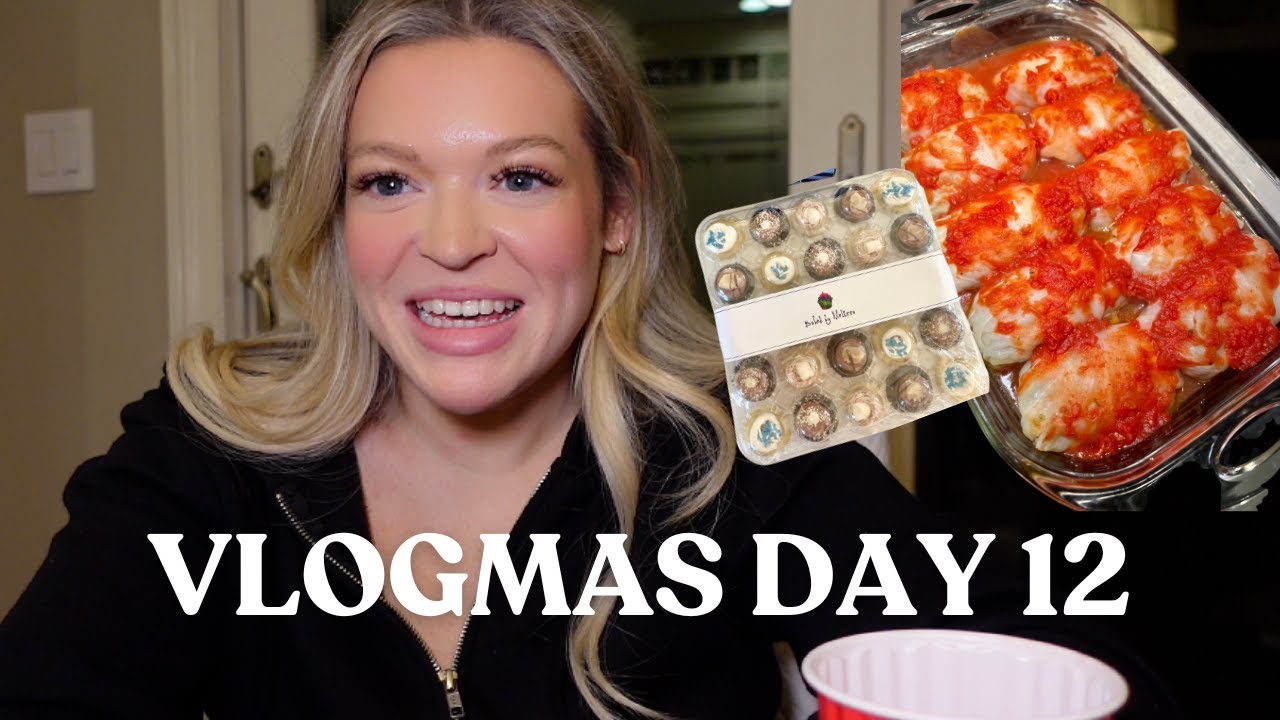 VLOGMAS 2025 - День 12 - Ужин со мной, приготовление еды для моих родителей, визит к накладным ре...