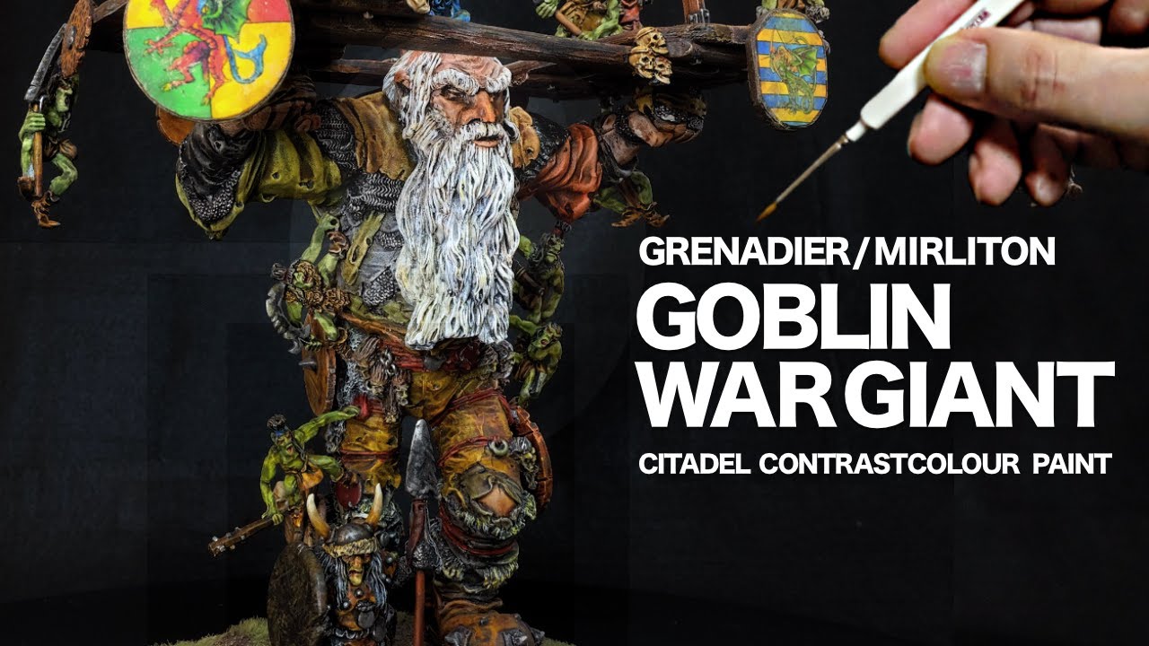 Painting of GOBLIN WAR GIANT : Grenadier / Milriton | Dungeons and Dragons | WARHAMMER