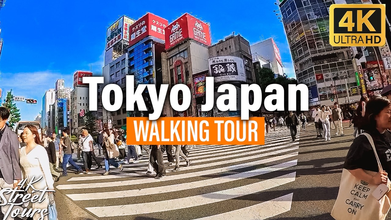 Tokyo Japan&rsquo;s Most Vibrant Neighborhoods Walking Tour | With Immersive Sounds In 4K
