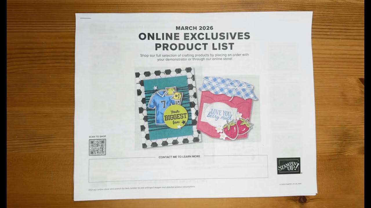 Stampin’ Up! March 2026 Online Exclusives Unboxing Video & The Stampin’ Positioner