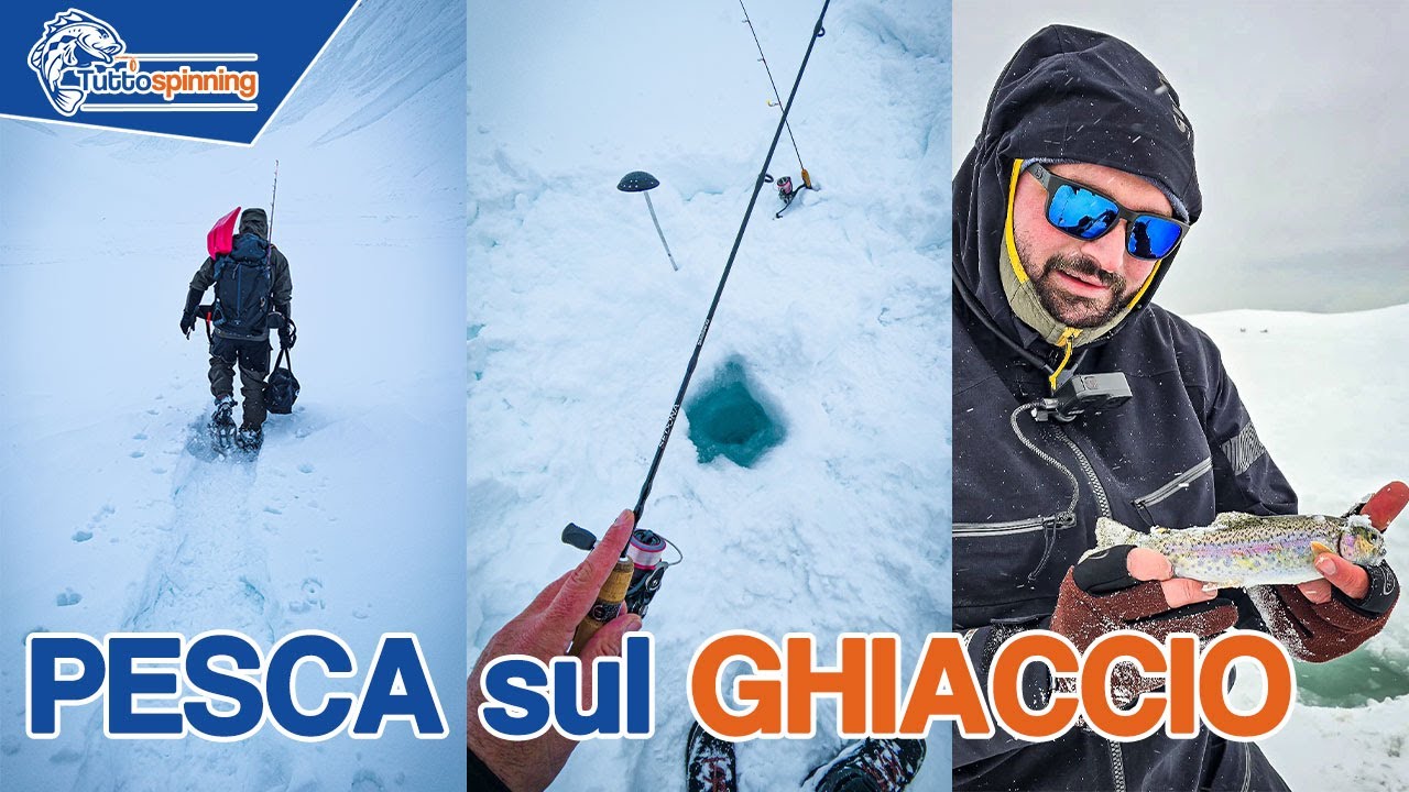 PESCA sul GHIACCIO in ALTA QUOTA 🥶 ICE FISHING e Trote surgelate con @tifishofficial