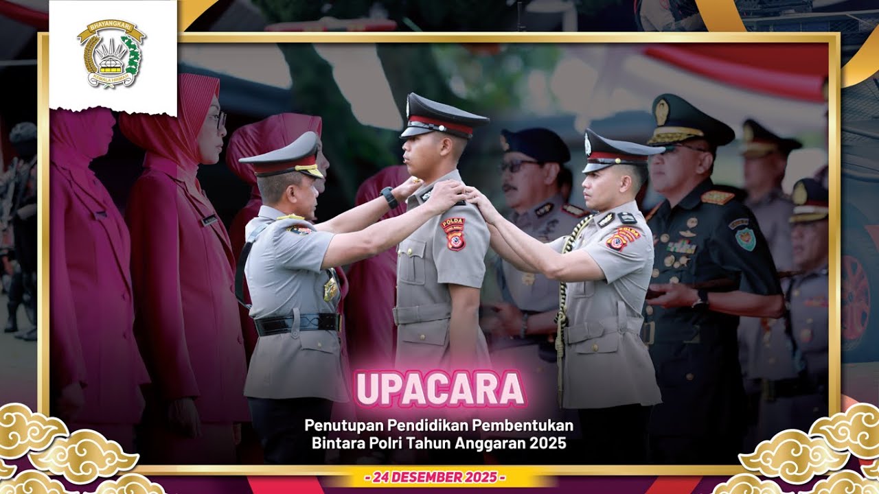 Upacara Penutupan Pendidikan Pembentukan Bintara Polri T.A. 2025