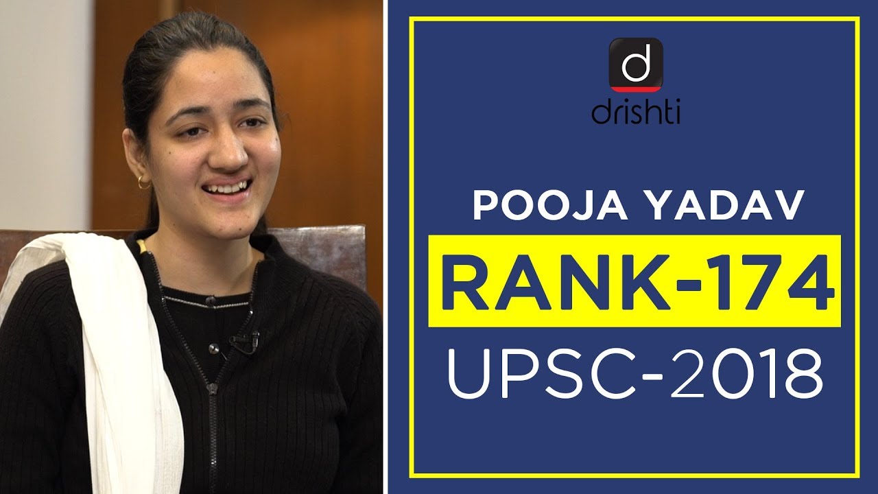 UPSC Topper Mock Interview - POOJA YADAV (Rank-174 CSE 2018)