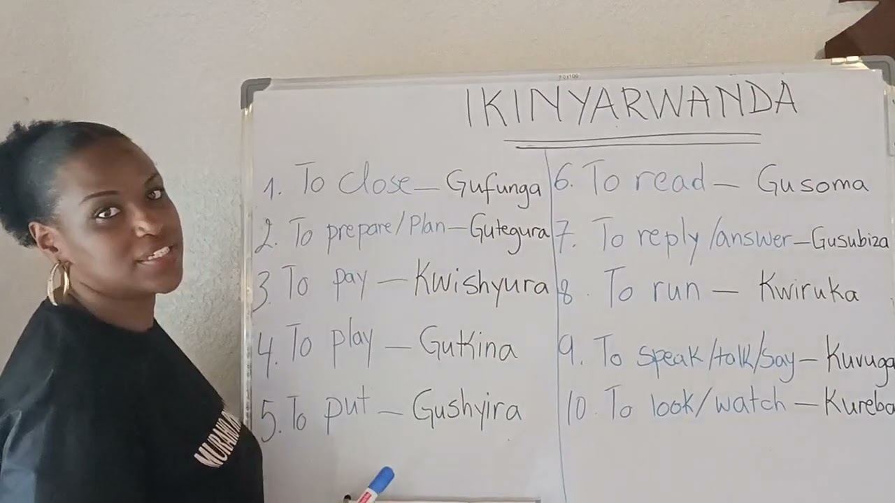 100 verbs in Kinyarwanda, part 3. Improve your vocabulary and communication skills with these verbs!