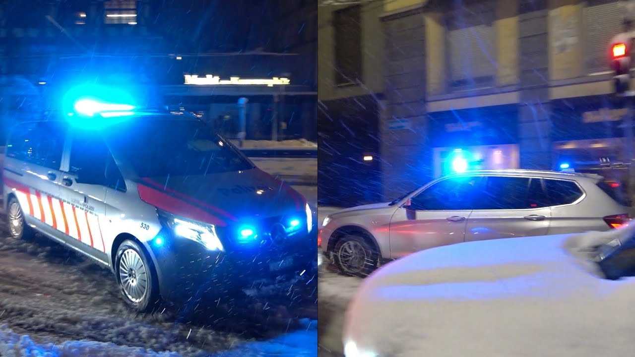 [❄️Snow Traffic Chaos] emergency responses Police & Unmarked Car Fire Inspector