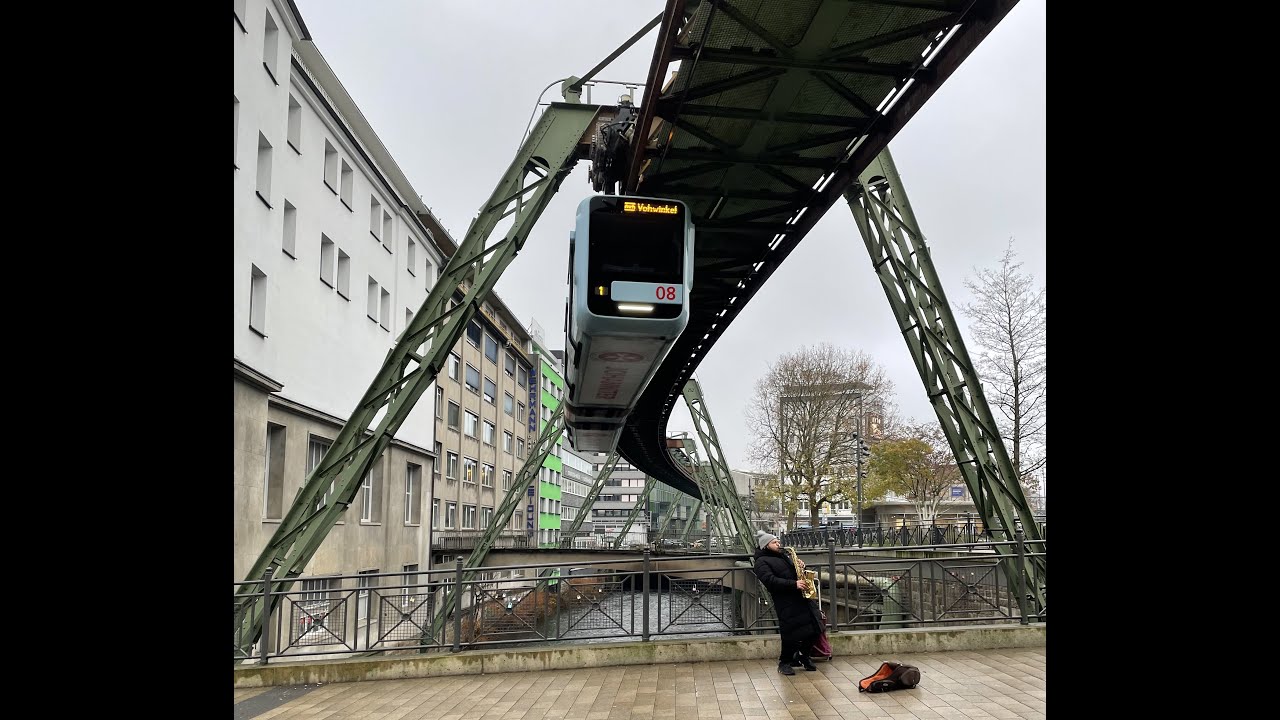 Wuppertal Schwebebahn Hanging train ride.