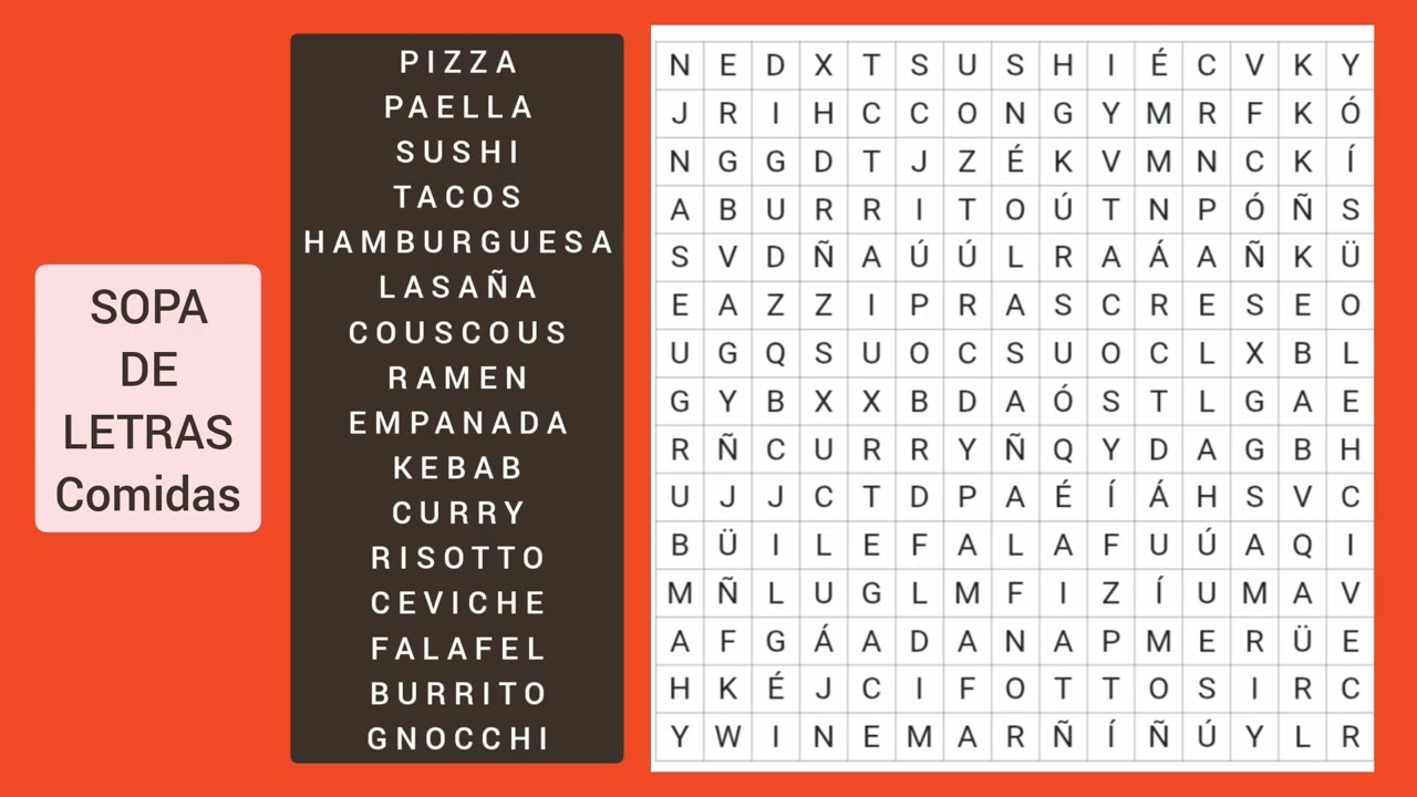 SOPA DE LETRAS 🌚🌝🌜 / WORD SEARCH PUZZLES